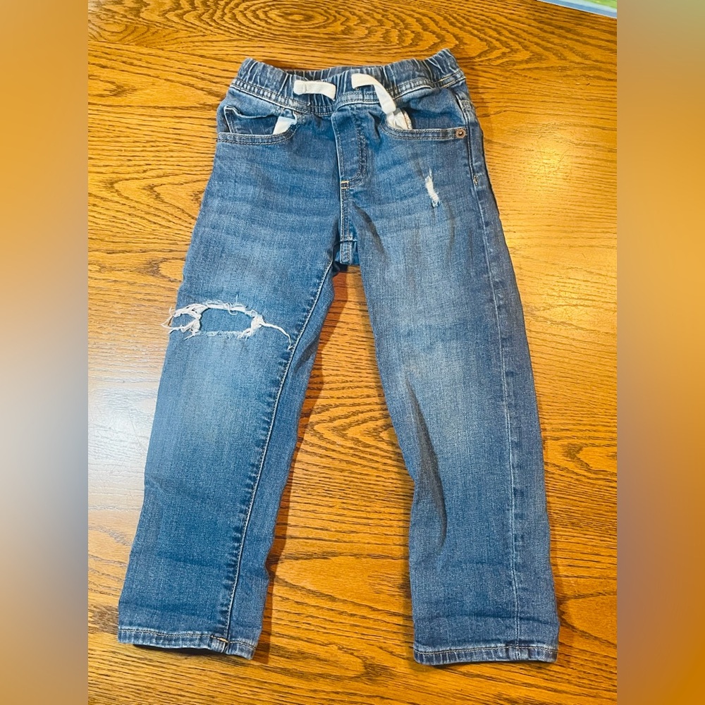 GAP Kids 5T Boy’s Slim-Fit Denim Adjustable Waist Stretch Blue Jeans